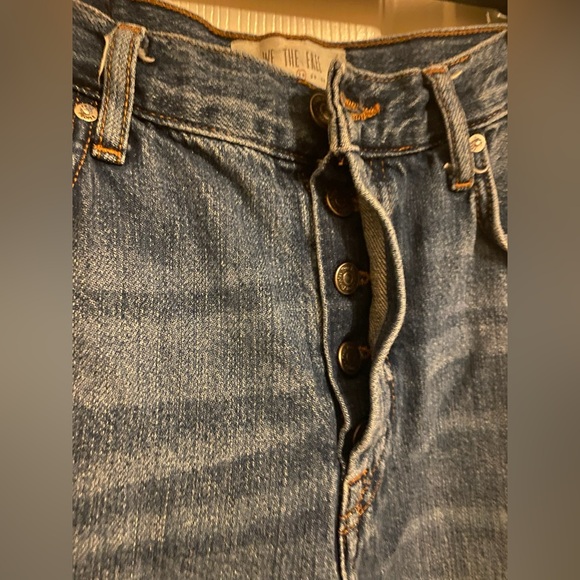 We The Free Patchwork Lux Boyfriend Jeans Size 28 - Picture 9 of 12